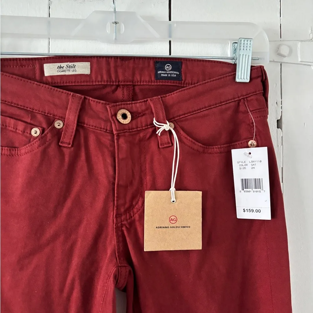 AG Jeans the Stilt Cigarette Leg Pants Size 24 - Image 6