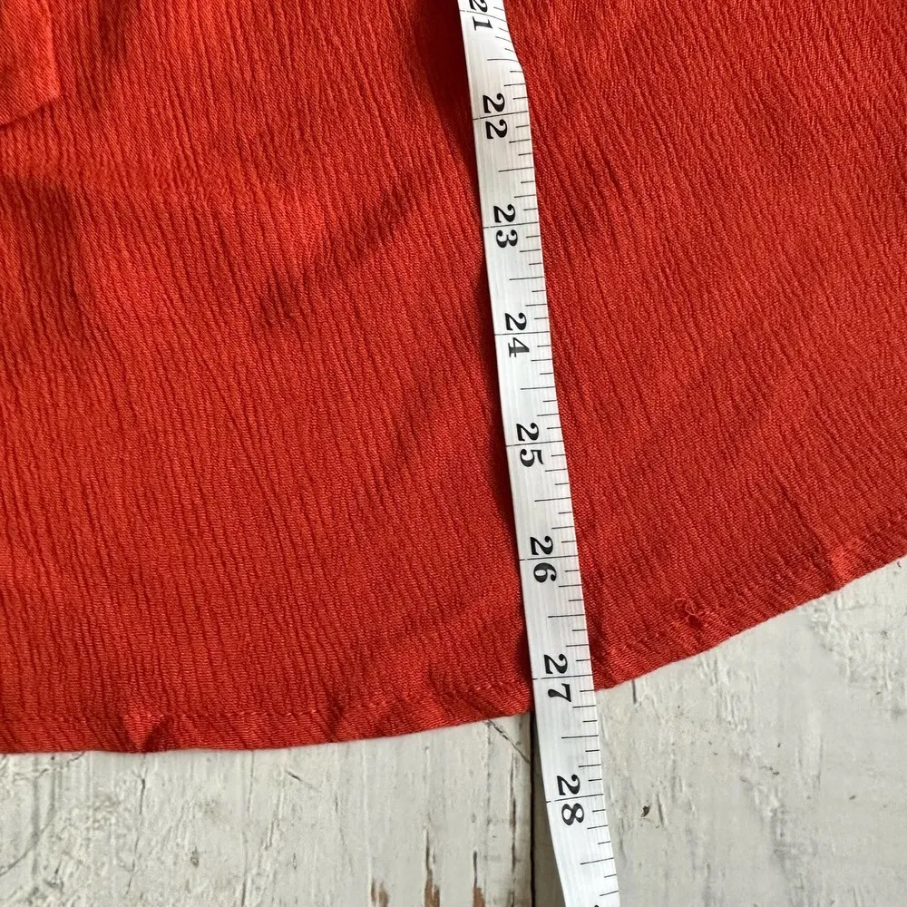 Eloquii Halter Square Neck Long Sleeve Top Size 18 Burnt Orange - Image 8