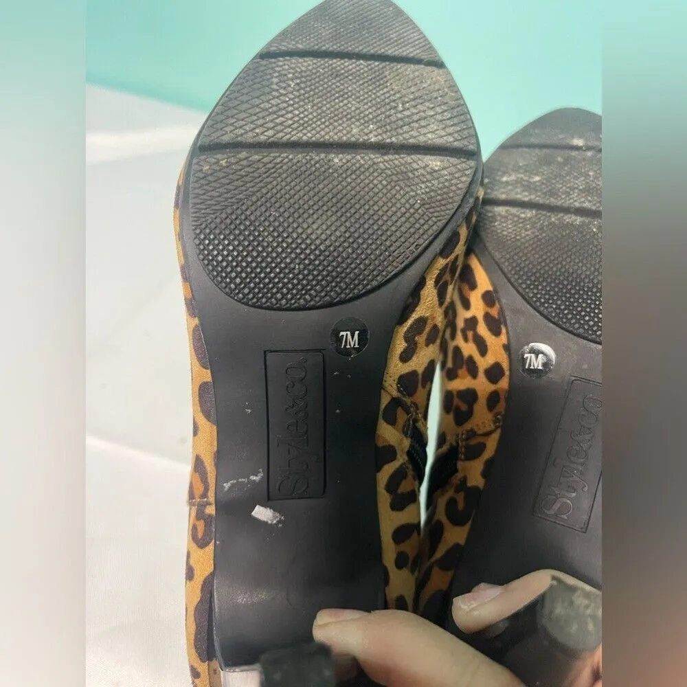 Style‎ & Co Leopard print bootie size 7M - Image 7