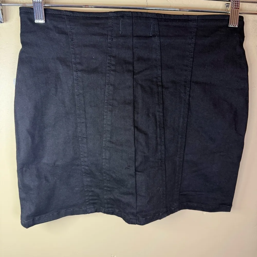 NWT Free People Bundle‎ (2) Two Mini Skirts Black Green Velvet Boho Size 8 - Image 6
