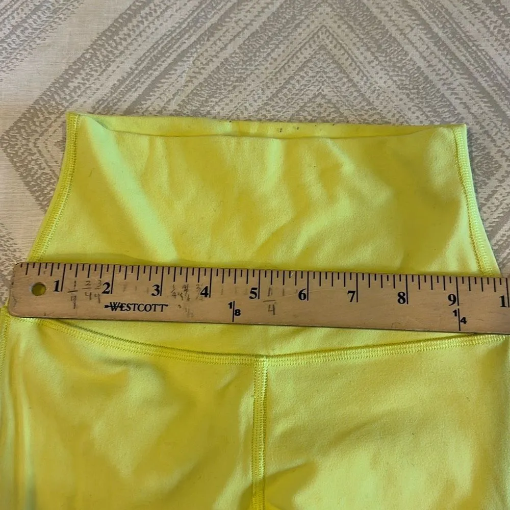 Lululemon Women’s Neon Yellow High Waist Leggings - Size 0 - Image 3