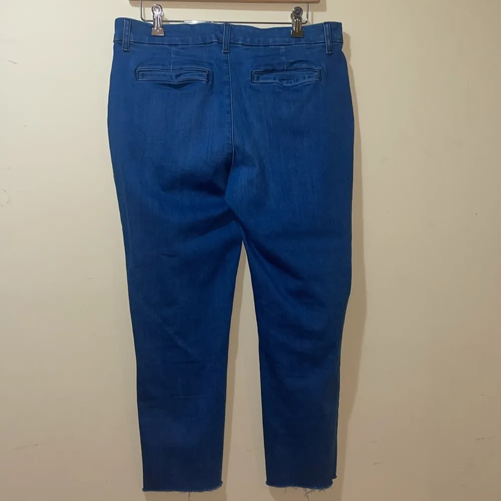 Womens Frank & Eileen Wicklow Italian Chino Denim Pants Raw Hem - Image 7