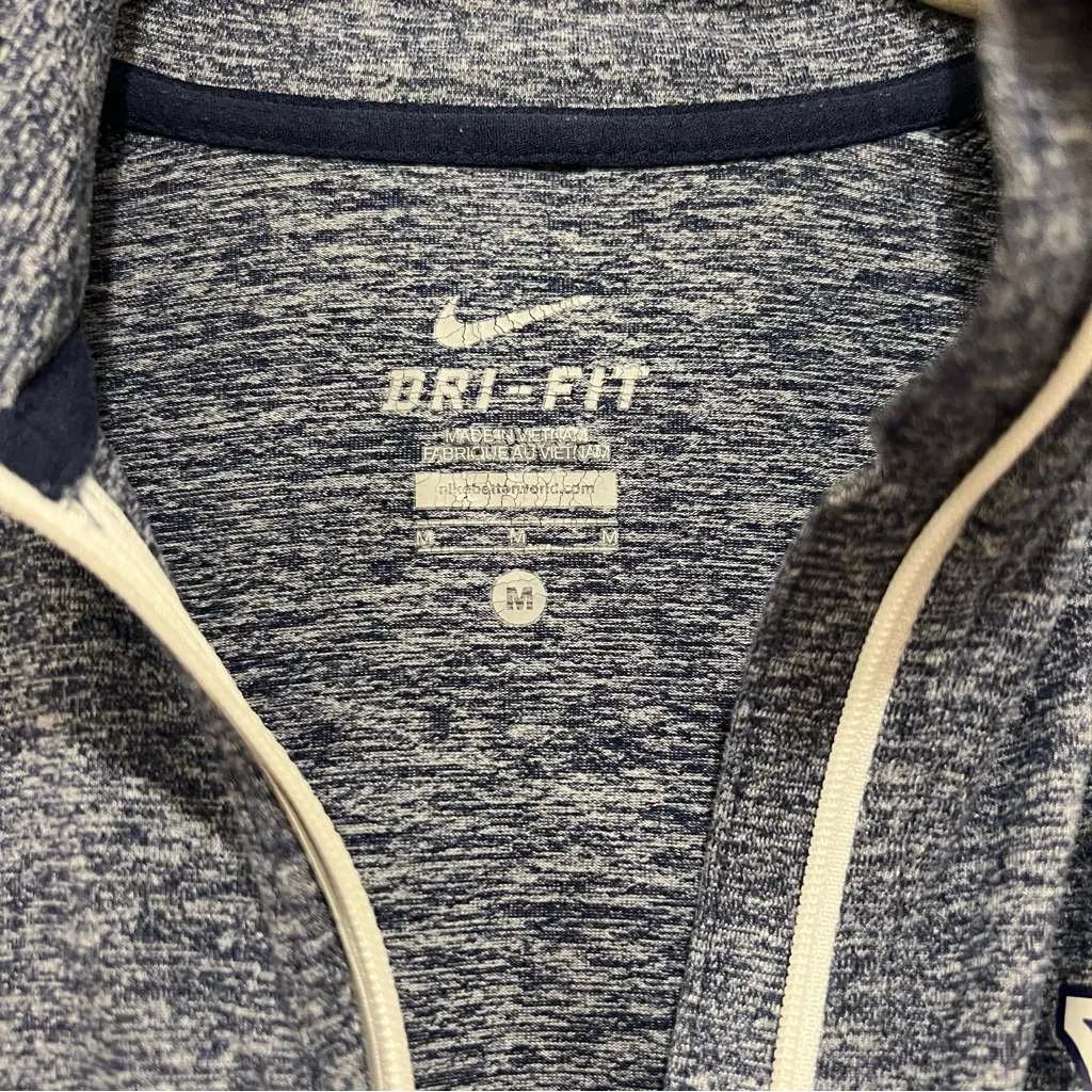 NIKE Villanova Dri-Fit Heathered Element 1/2 Zip Womens Size Medium - Image 6