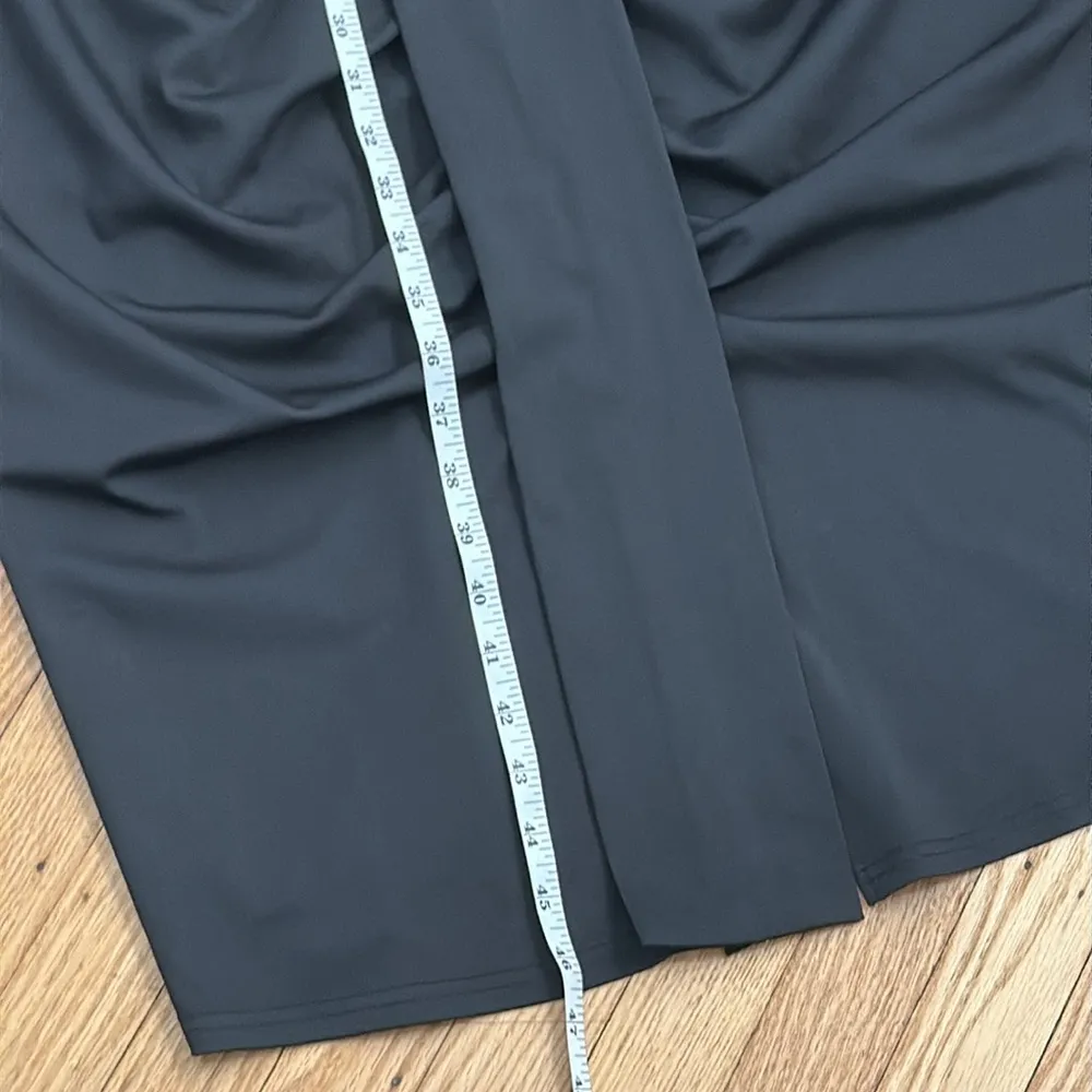 Emery Rose Black Ruched Belted Midi Dress 4XL Sleeveless Pullover Stretch Size undefined - Image 3