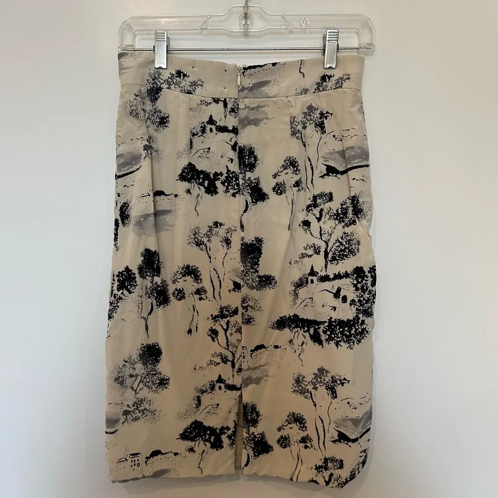 Forte Forte Le Sete Ritrovate 100% silk skirt women’s size small made in Italy Tan - Image 2
