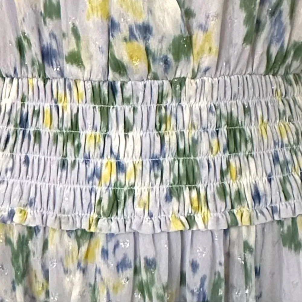 BCBG MaxAzria Women's Sleeveless Halter Neck Smocked Waist Maxi Evening Dress 2 - Image 10