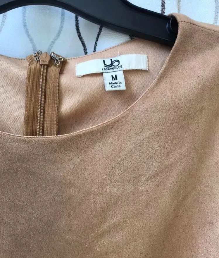 Sleeveless Faux suede Dress - Image 9