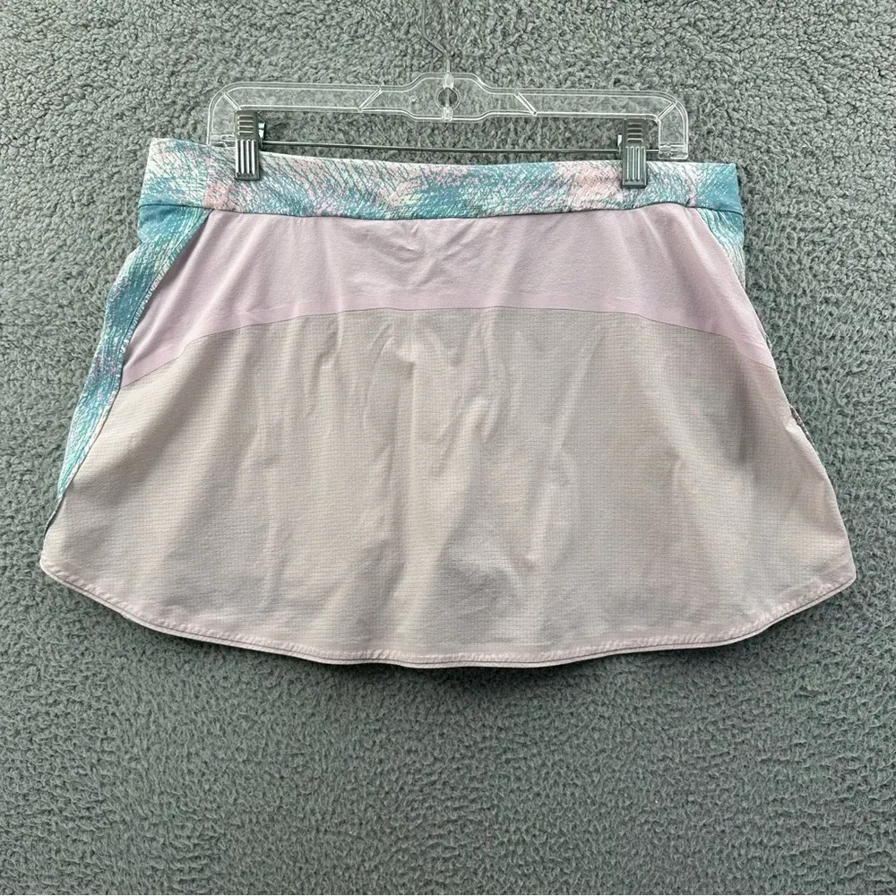 Outdoor‎ Voices Skirt Skort Athletic Tennis Activewear Pink Blue Women's Large - Image 2
