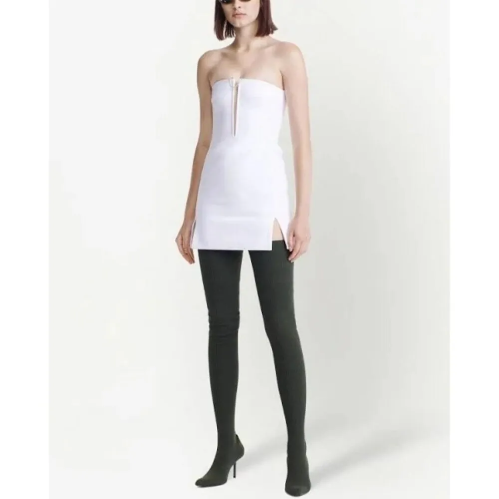 Dion Lee Mobius Mini Dress in Ivory Aus 4 US 0 New Womens Strapless Canvas White - Image 16