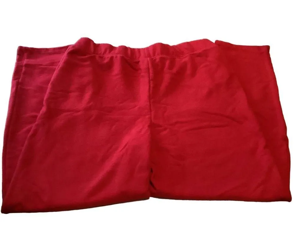 Lands'End  Womens Red Ankle Sweatpants Medium 10-12 - Image 5