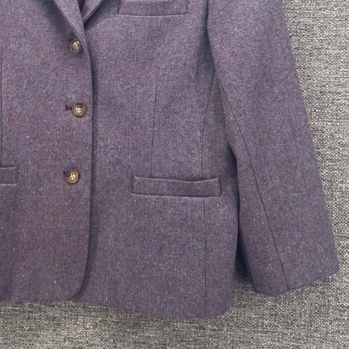 Orvis ‎ Wool Blazer Jacket Purple 12 - Image 4