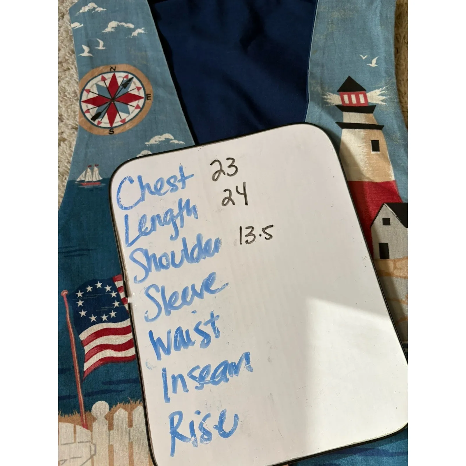 Homemade Lighthouse Beach Womens Vest Size 1X 4th Of July Sleeveless - Image 6