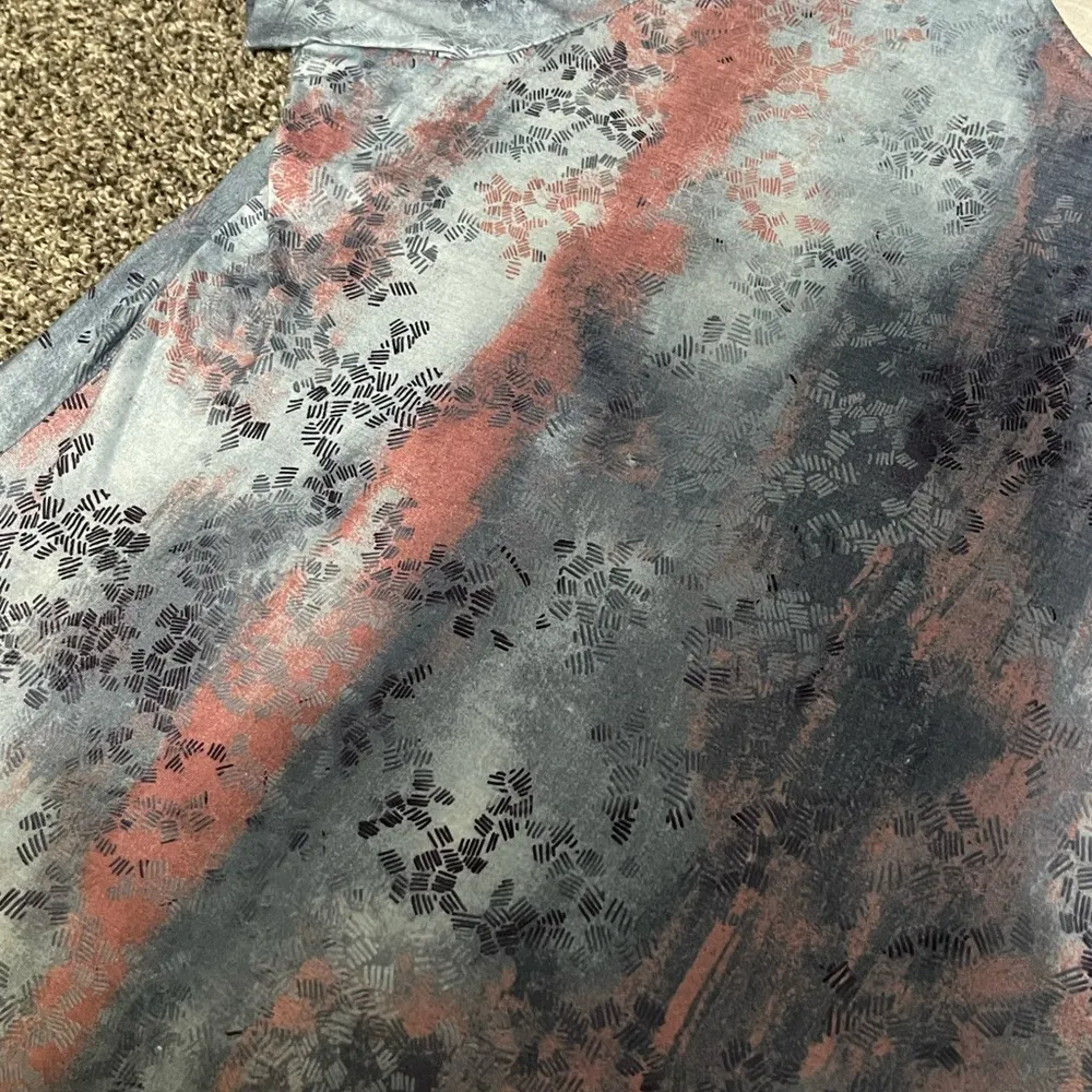 gray business casual short sleeve shirt 1X - Image 3