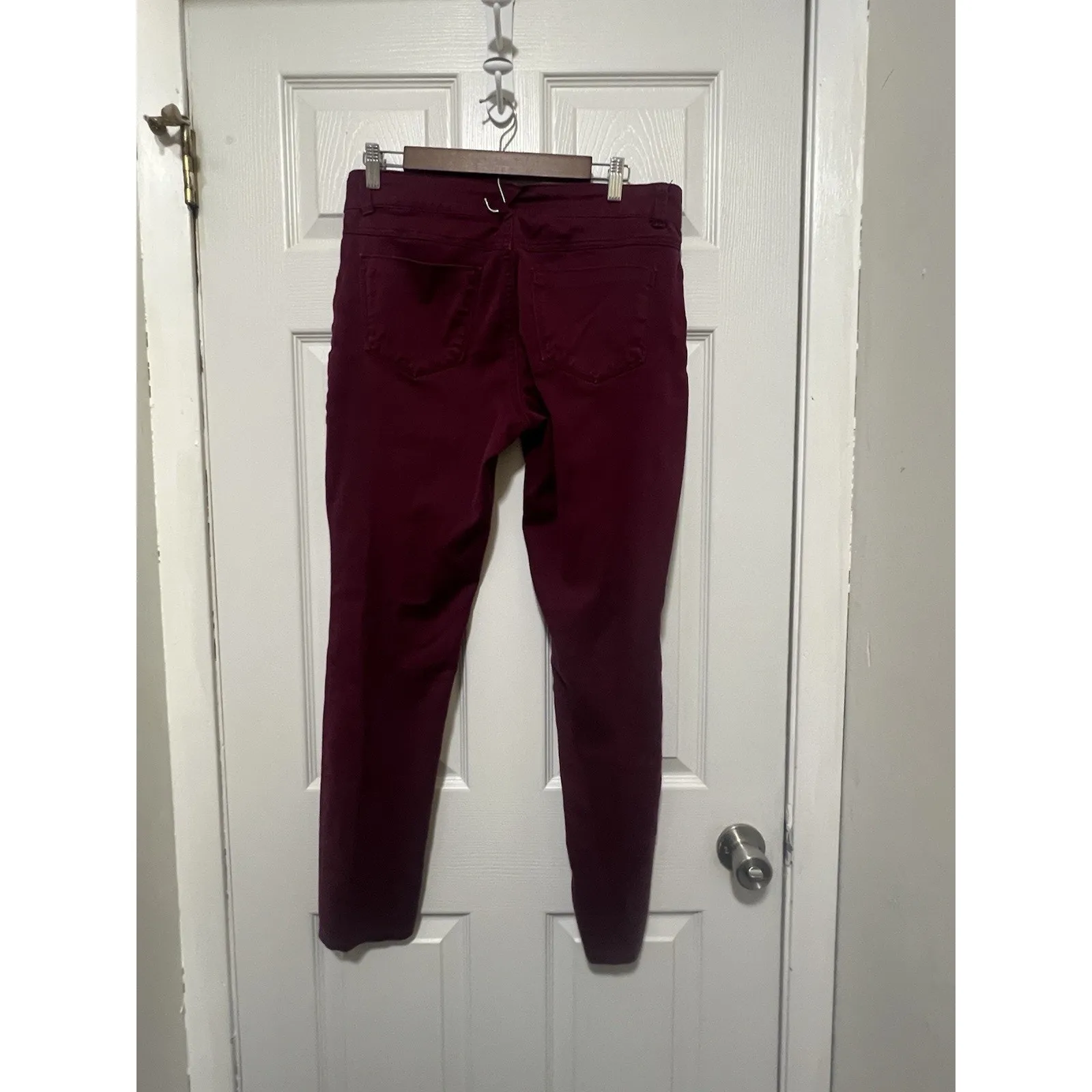 Cato Women's Size 10 premium Maroon Red High Rise Stretch Ankle Jegging EU - Image 2