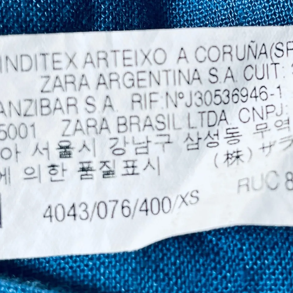 Zara Woman Linen Button Down Tank Dress Denim Blue Size XSmall - Image 5