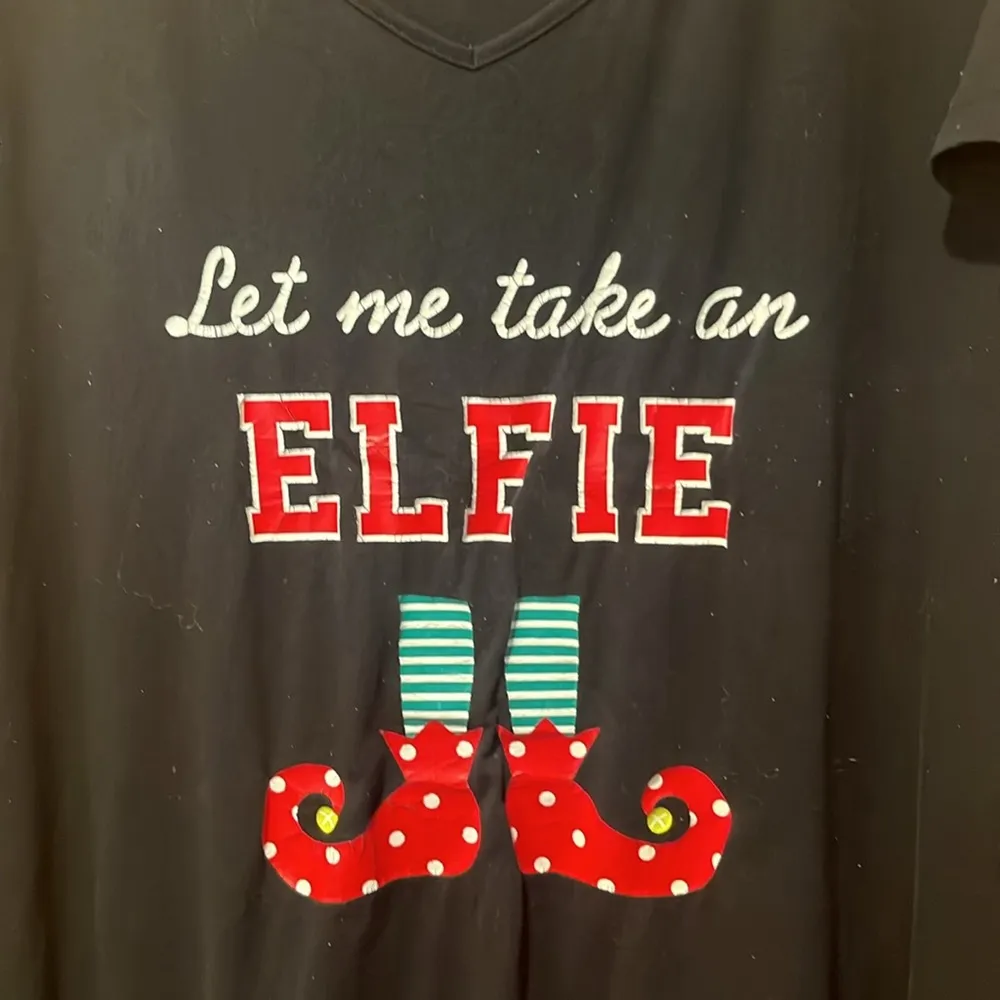 Secret treasure women’s Let me take an Elfie  sleepwear size 2X/3X (20W-24W). - Image 2