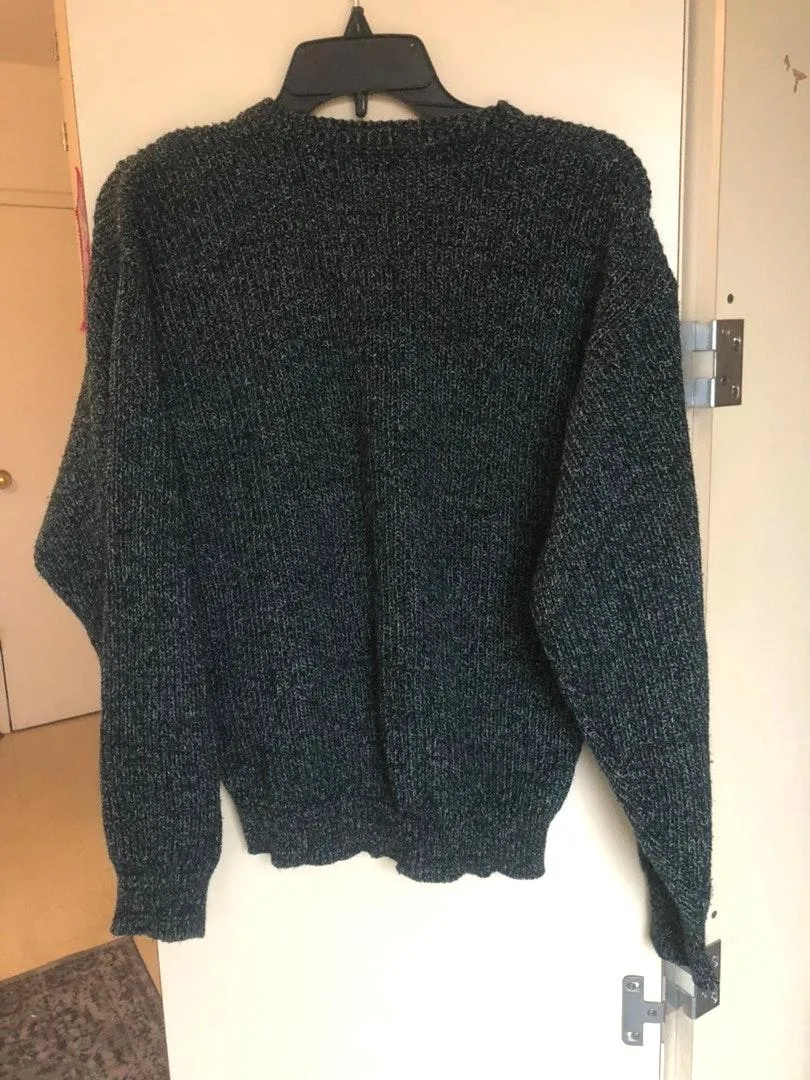 Le Tiger Vintage Green Speckled Sweater Size M - Image 5