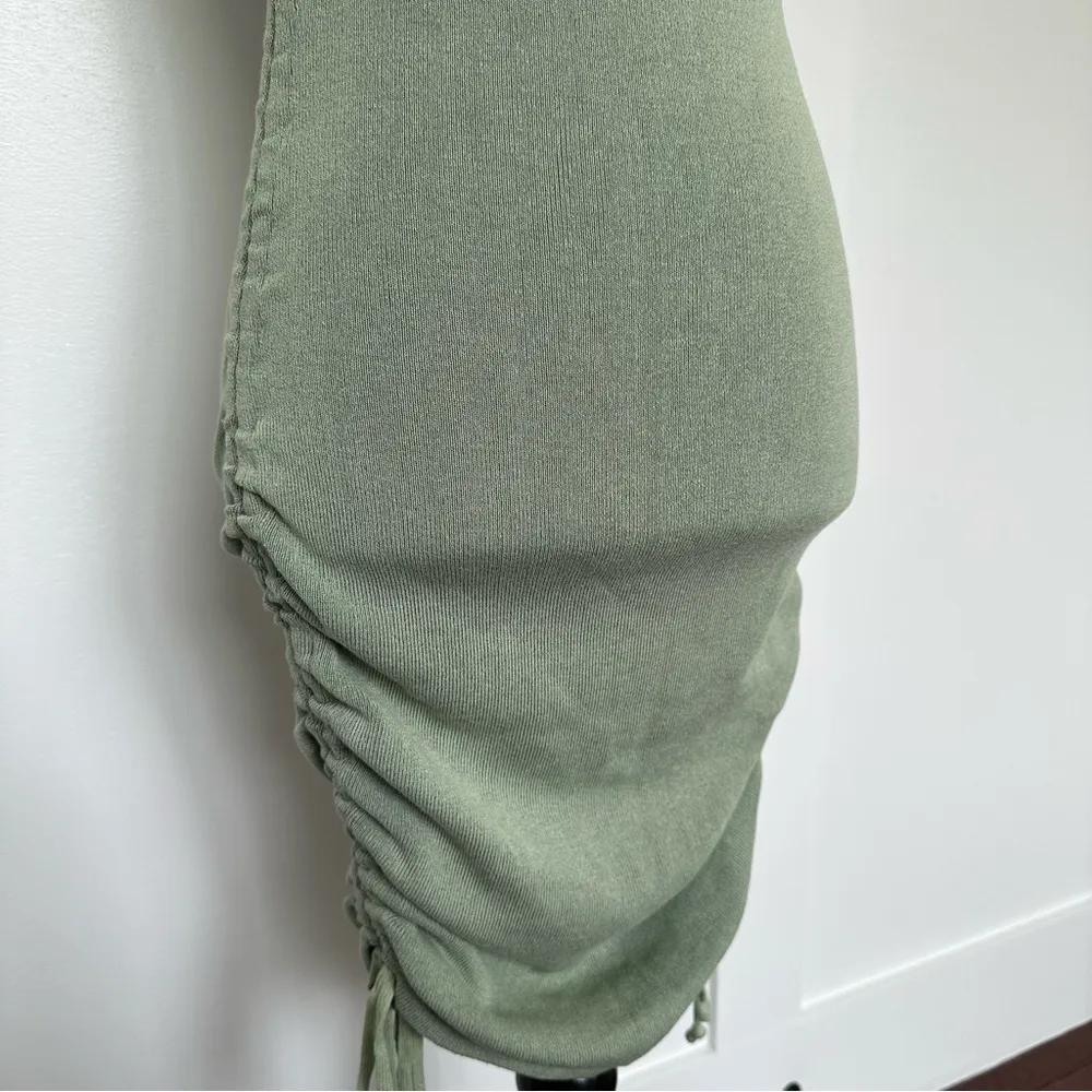 Princess Polly Lioness Military Minds Mini Dress Sage Green - Image 4