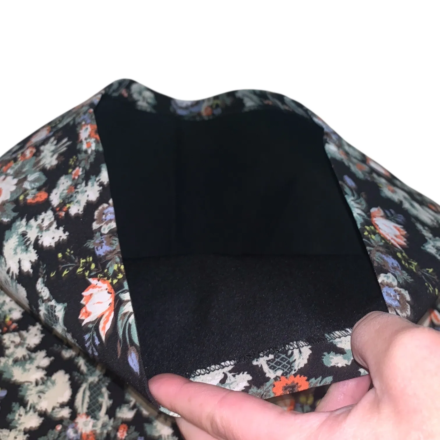 Philosophy Womens Skirt Size 4 Black Floral Modern Career Slim Straight Pencil - Image 2