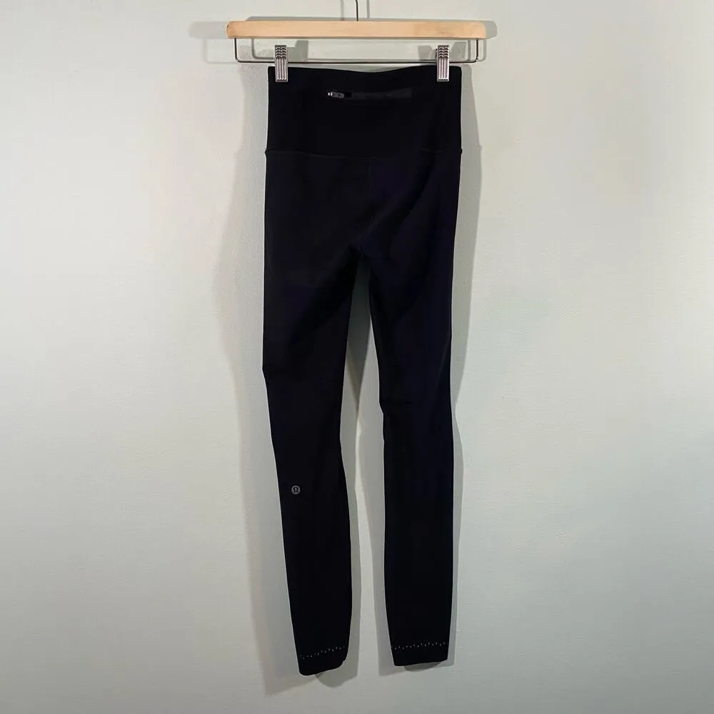 Lululemon Women's Black Zoned In Tight Leggings Size 4 #LW5BBNS - Image 6