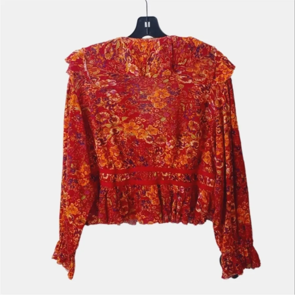 Free People Rudi Ruffle Peplum Crop Top - Image 6