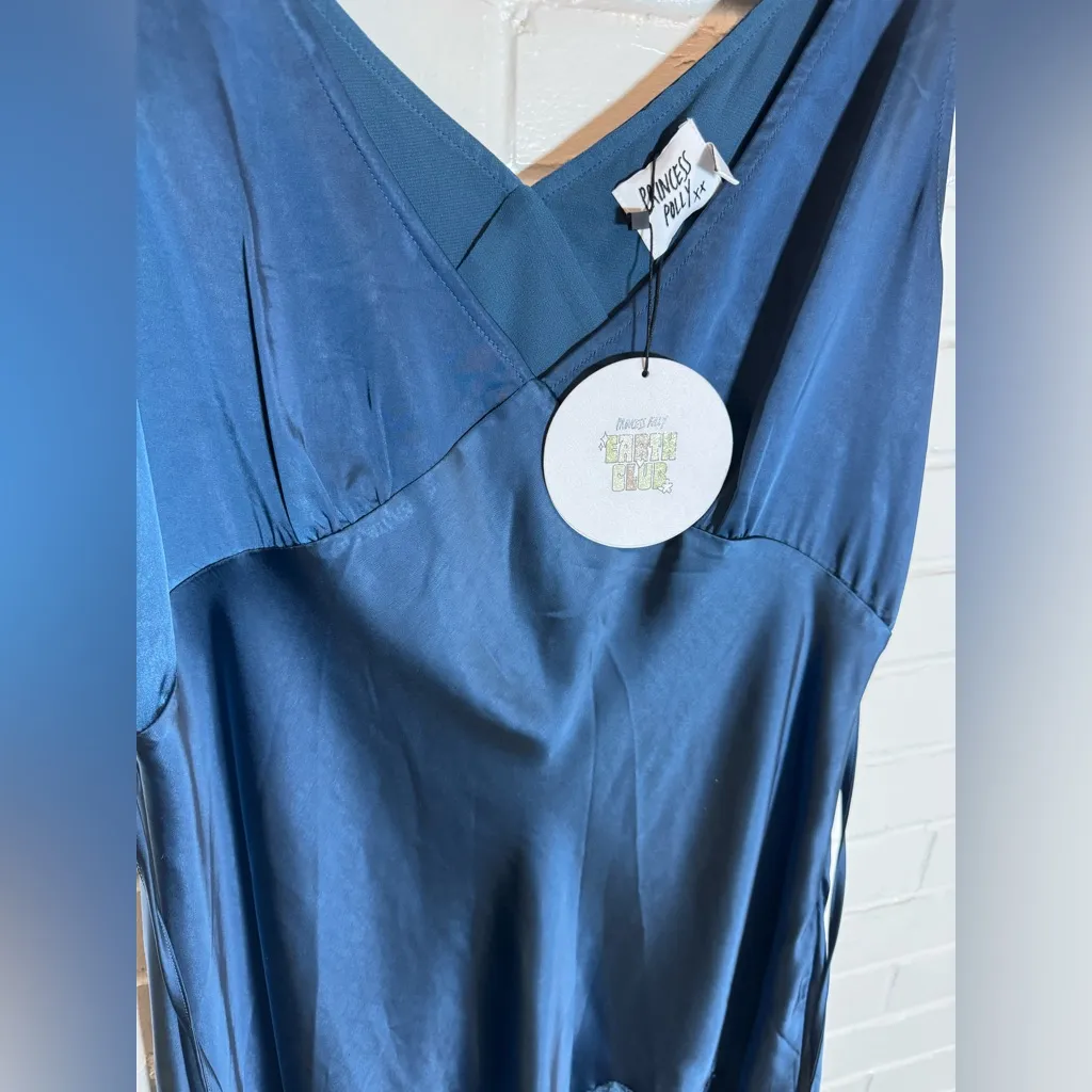 Princess Polly Athenia Mini Dress Navy Low Impact Size  12 NWT Summer Staple - Image 8