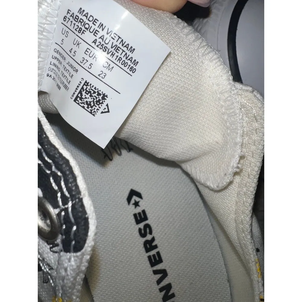 Converse Chuck Taylor All Star Ox Going Bananas White/Black Canvas - Image 9