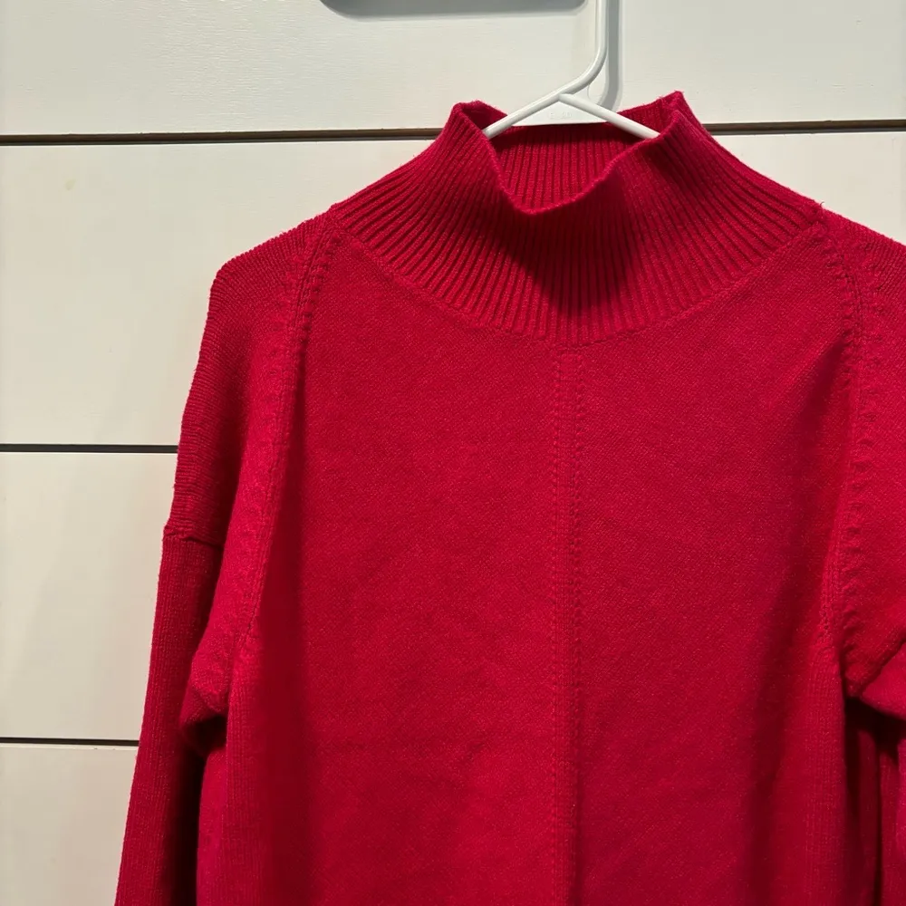 Anthropologie Maeve Crystal Mock Neck Sweater Pink - Image 5