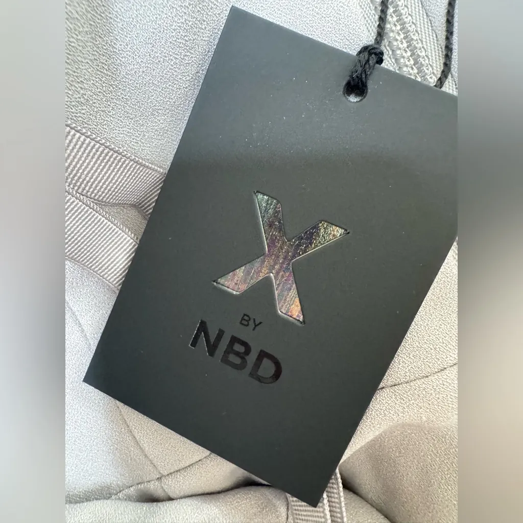 X by NBD Revolve Harper Lace Mini Sequin Dress in Silver size XS NEW $338 - Image 9