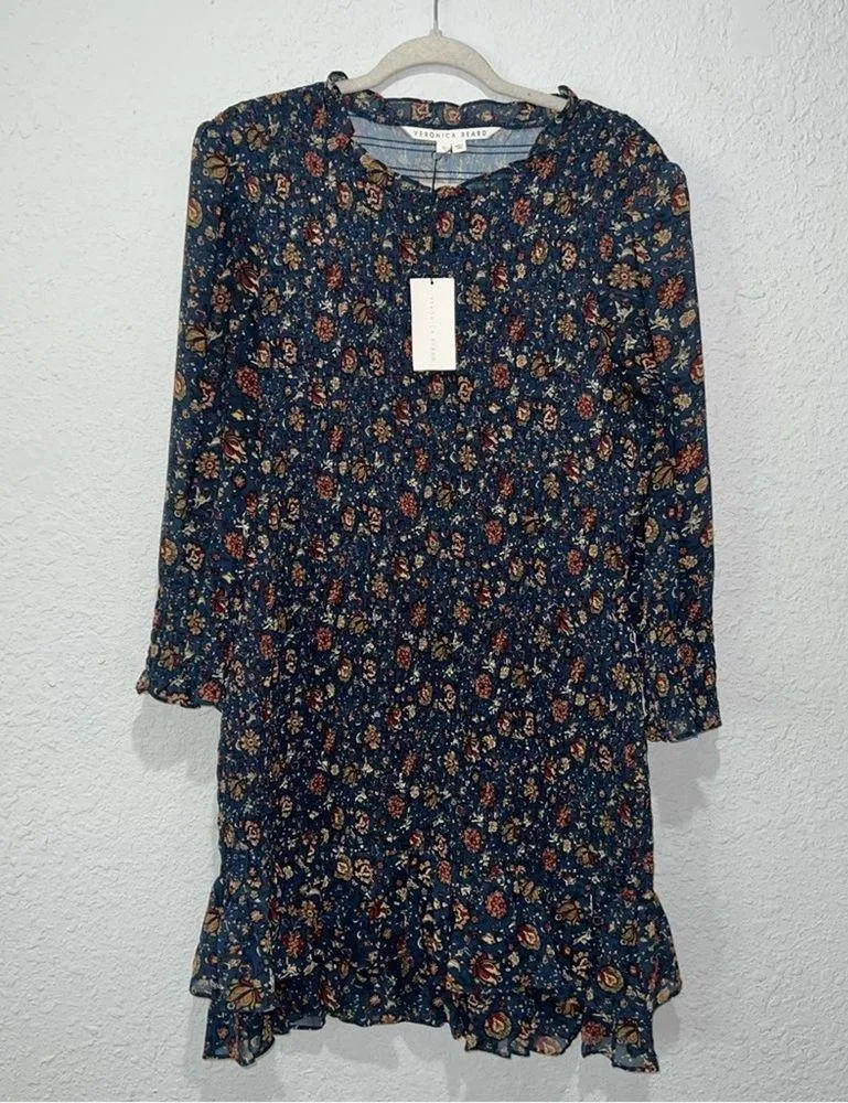 Veronica Beard Farha Smocked Mini Dress - Image 8