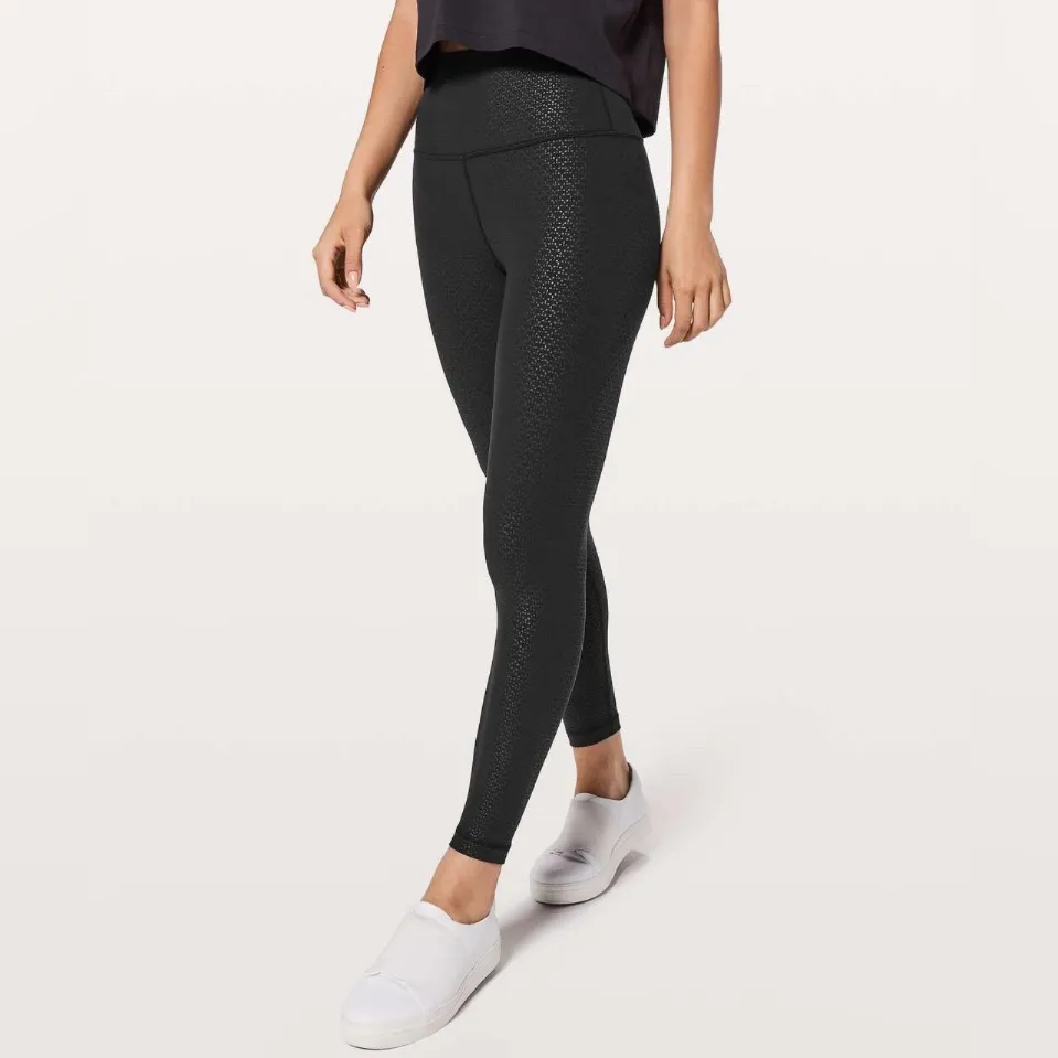 Lululemon Align Pant II *25" in Monochromic Black Emboss Nulu W5BE9S - Image 2