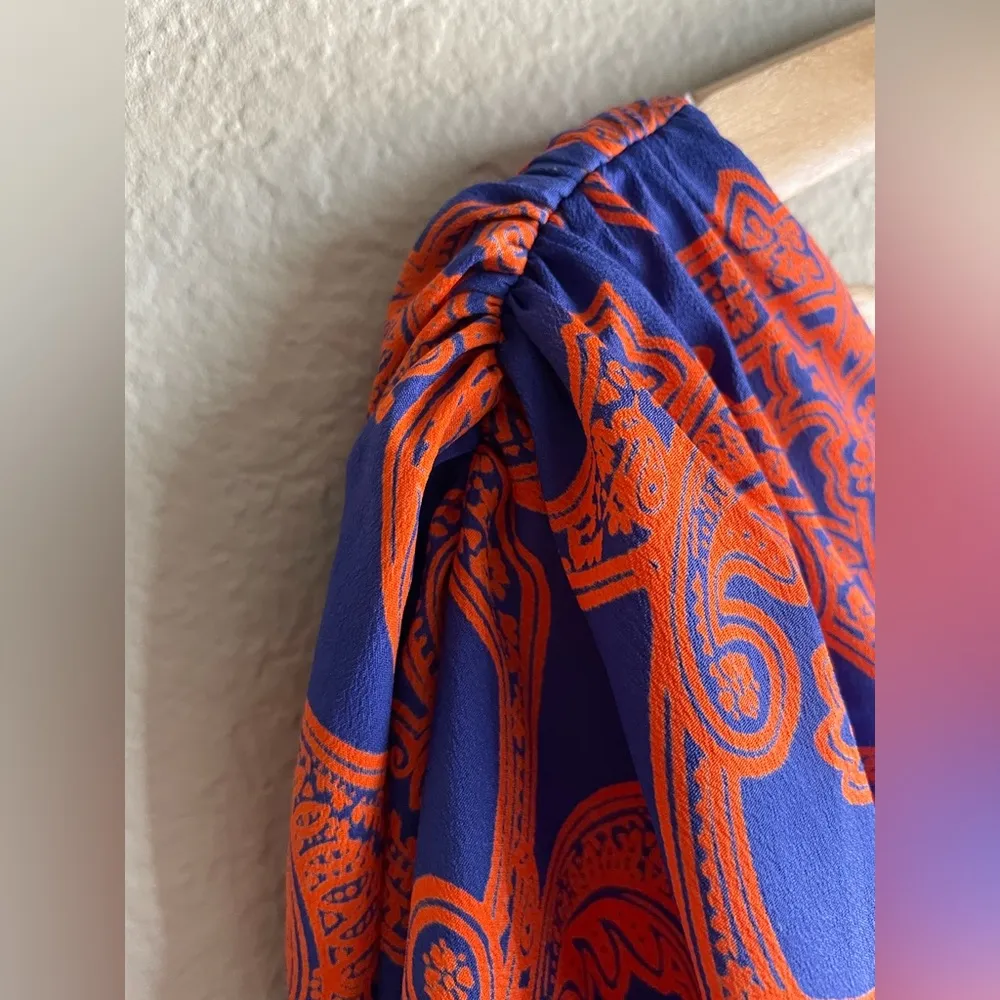 Voom by Joy Han Boho Draped Kimono Paisley Dress - Image 7