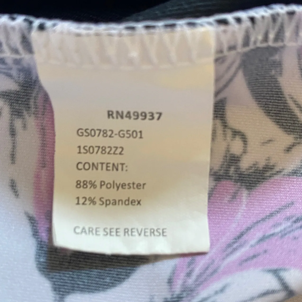 TAIL WOMENS WHITE LABEL ZIP POLO‎ GOLF TENNIS PICKLEBALL SHIRT TOP M Floral Size M - Image 6