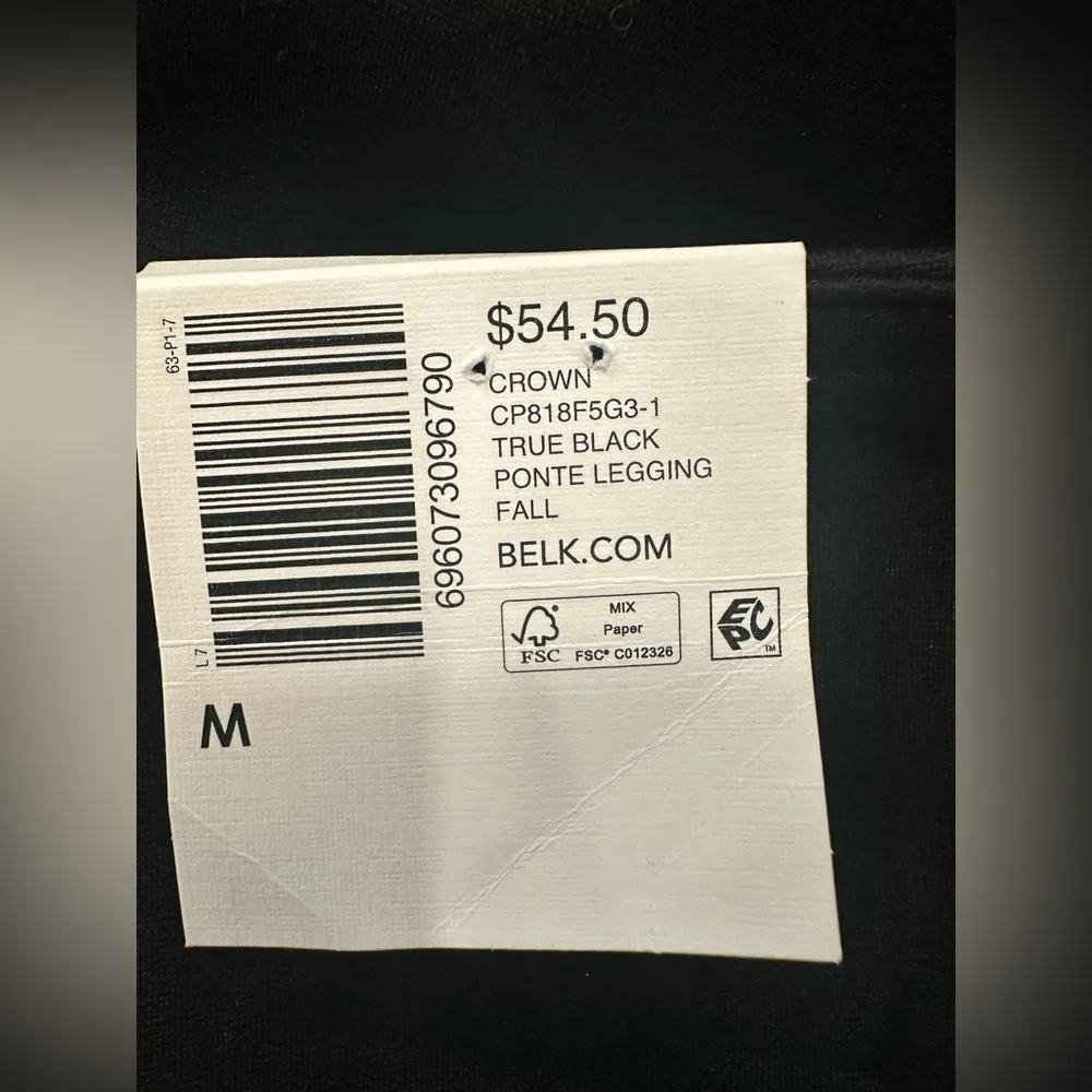 NWT crown  & Ivy black  Pull-On Pants BTextured Ponte Knit Modern City Career - Image 4