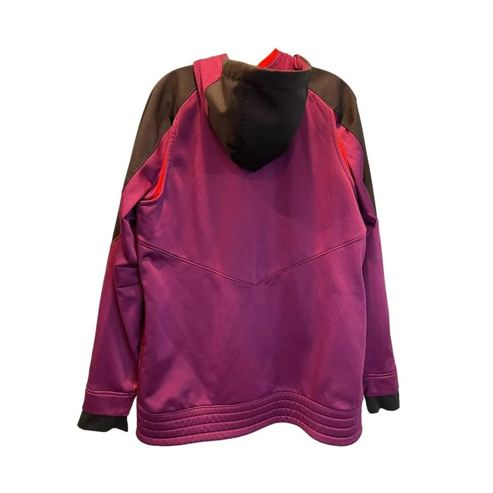 Nike Womens Hyper Elite Jacket Long Sleeve‎ Purple Orange Full Zip Size Large - Image 2