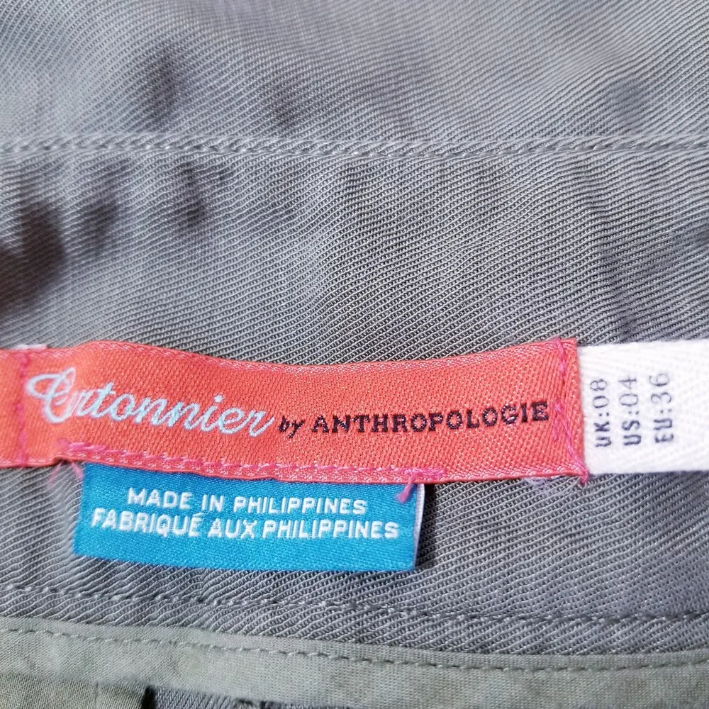 Anthropologie Cartonnier Army Green High Rise Pants - Image 4