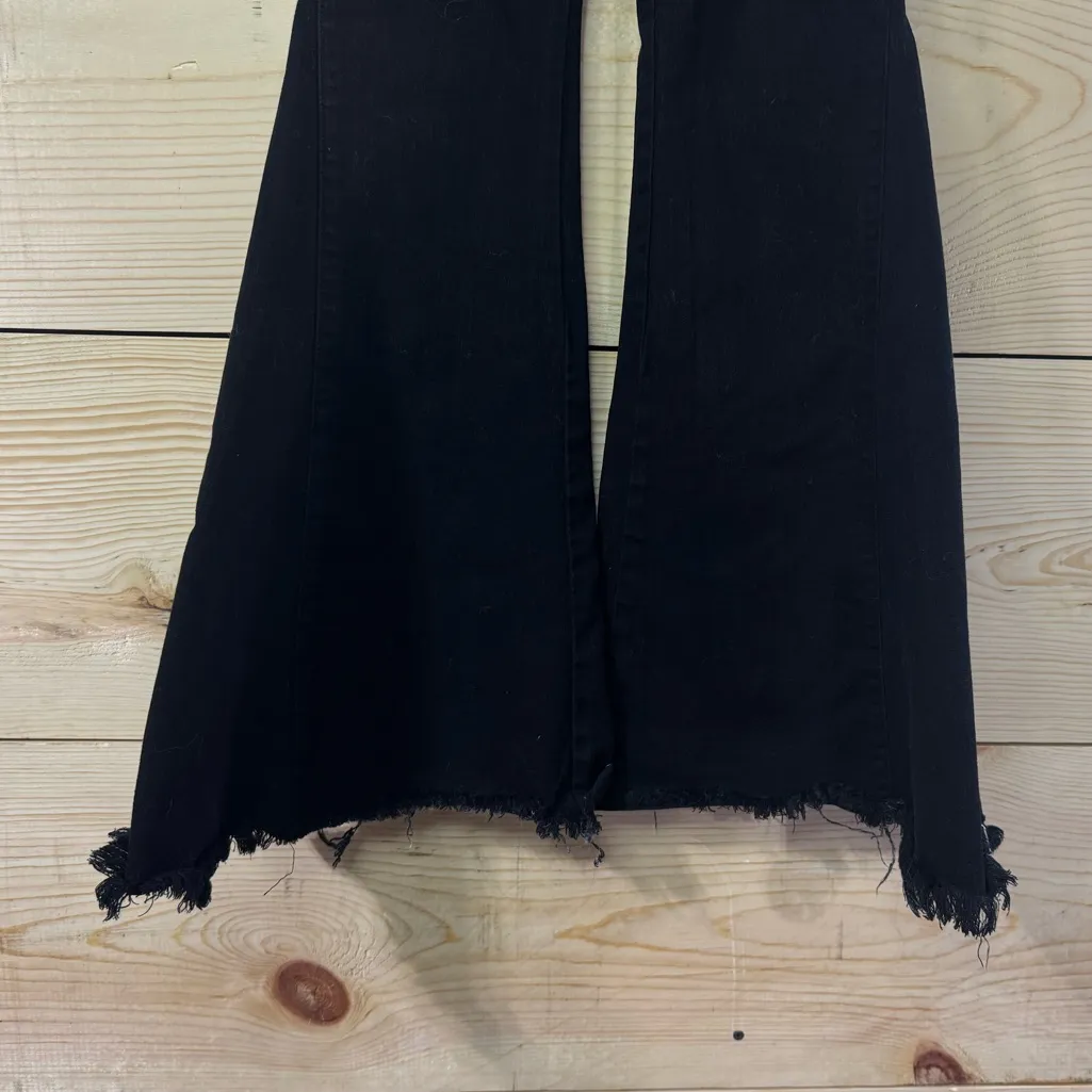 Mumu Blue Black Pull on Bell Bottoms - Image 5