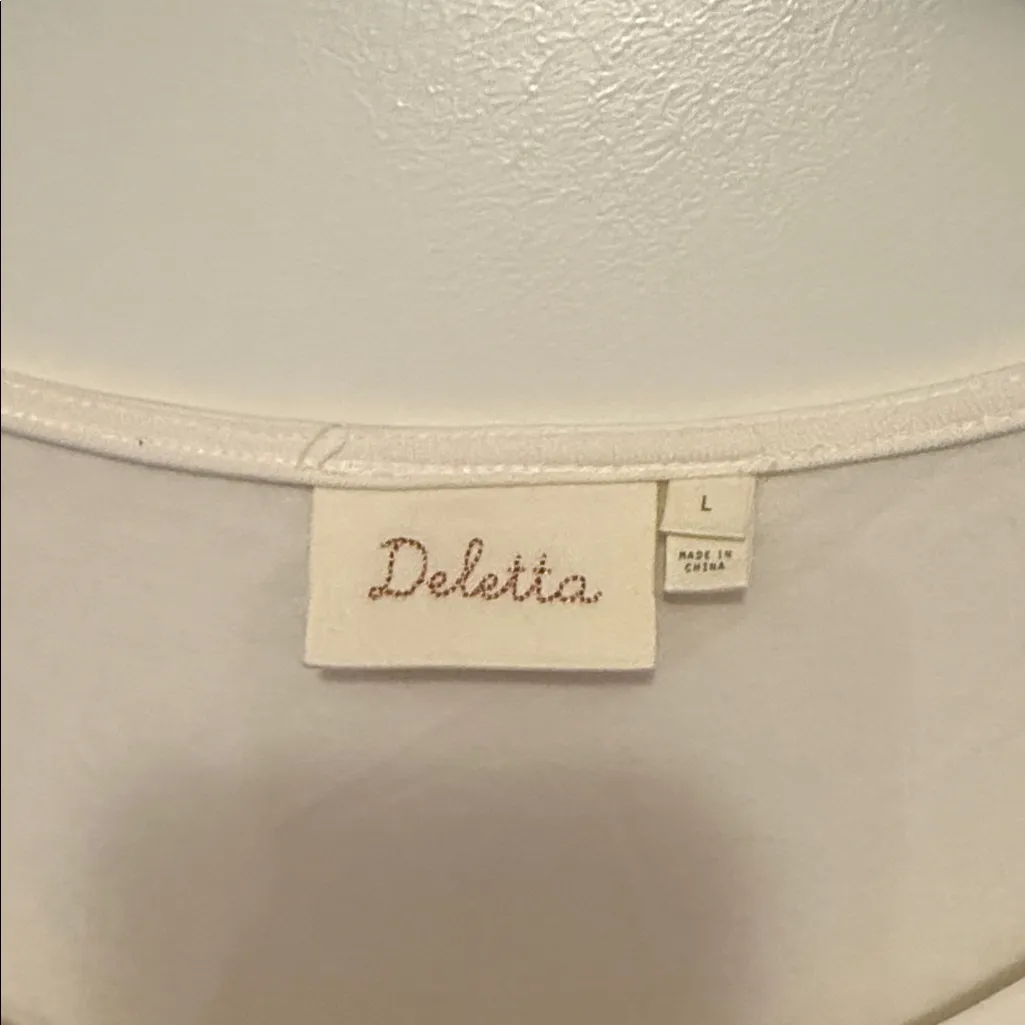 Deletta Cream Layered Blouse - Image 2