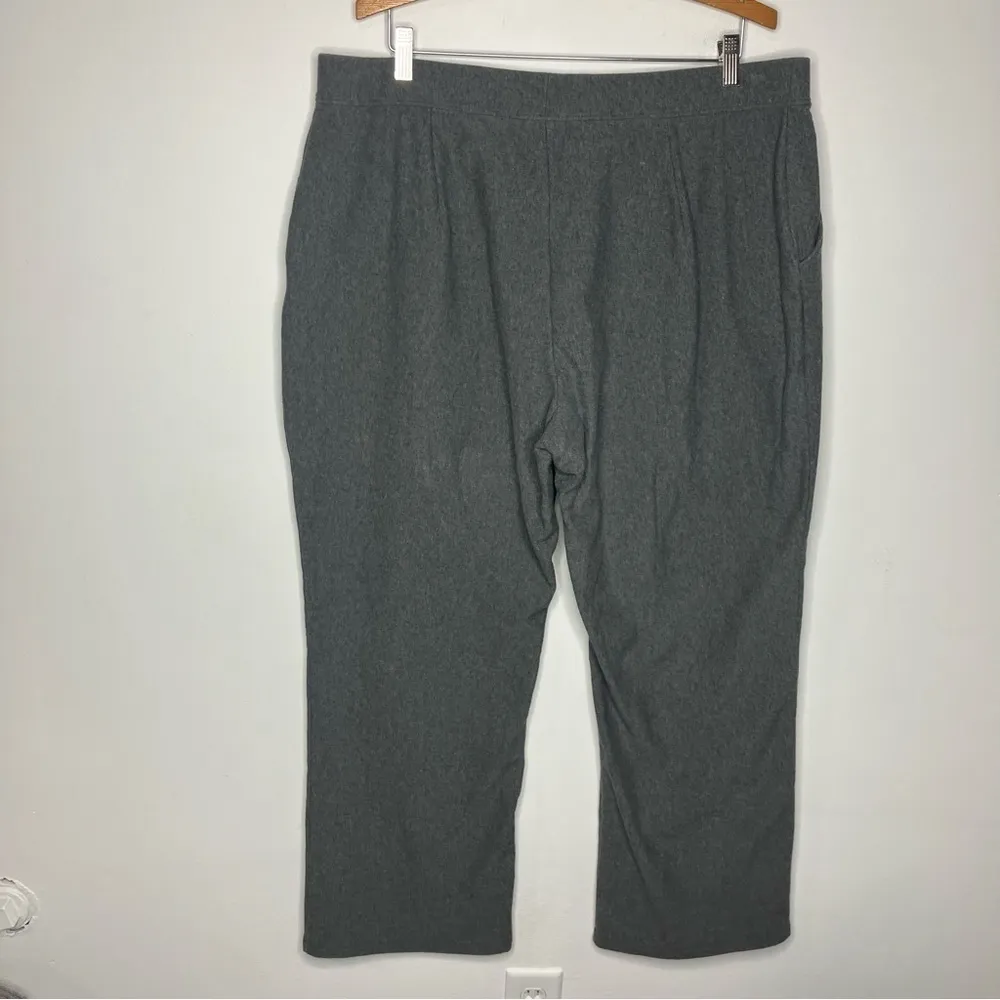 L.L. Bean soft wide leg pants‎ size 2X Gray - Image 5