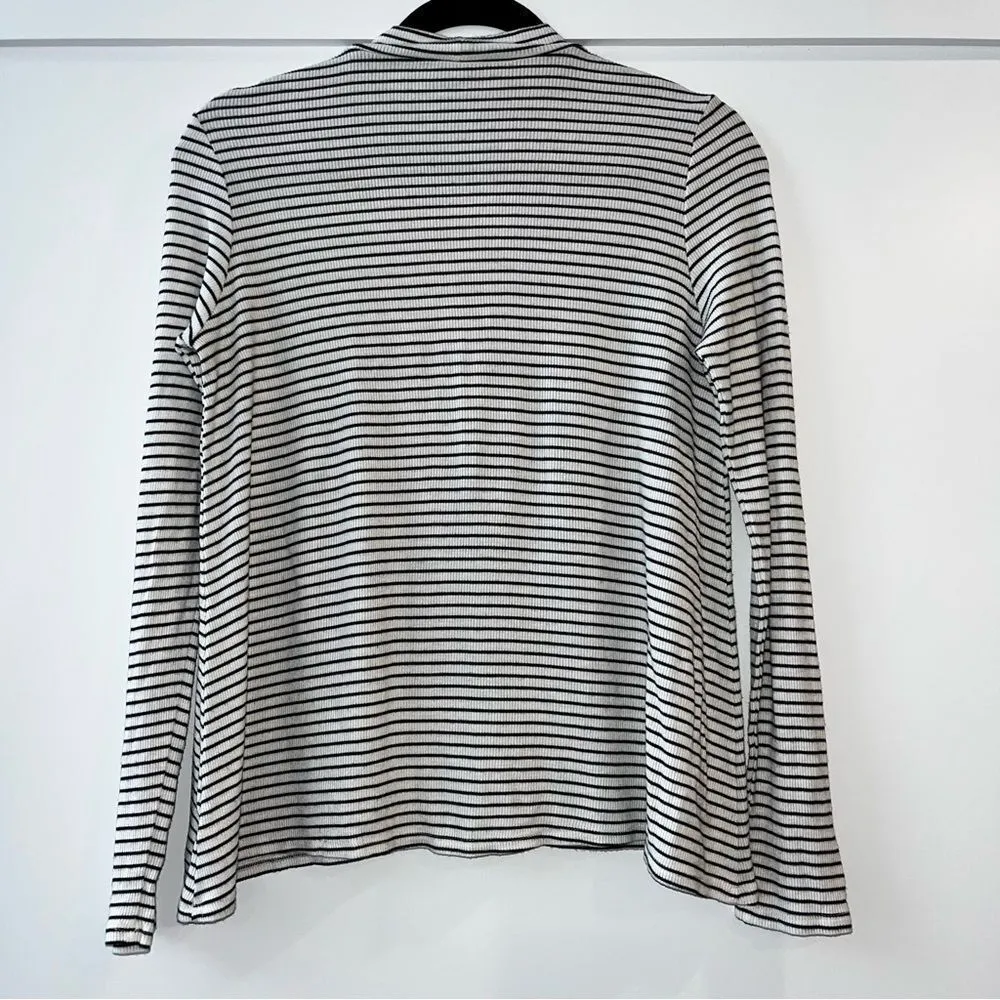 American Eagle Soft & Sexy Striped Mock Neck Long Sleeve Size M - Image 7