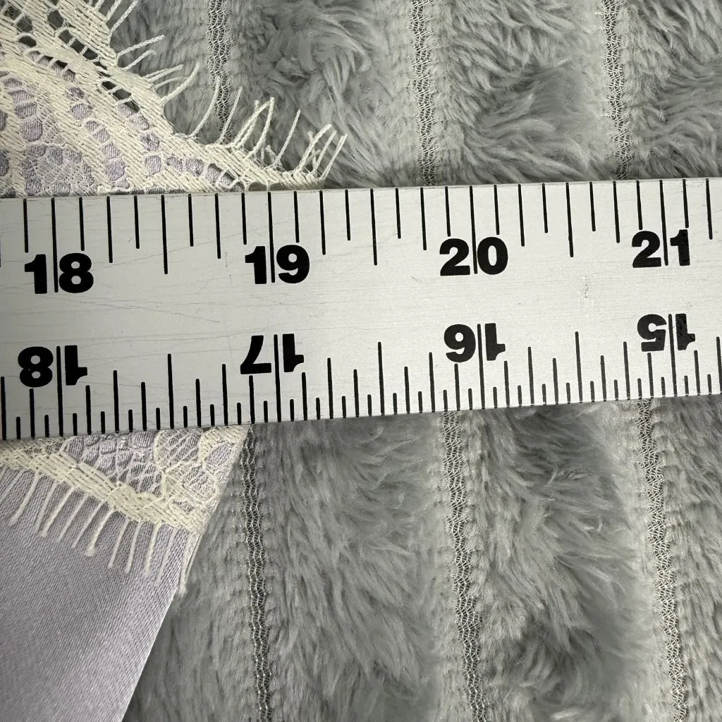 Forever 21 Babydoll Cami Top Womens 2X Dusty Lavender Satin Lace Fairy Coquette - Image 5