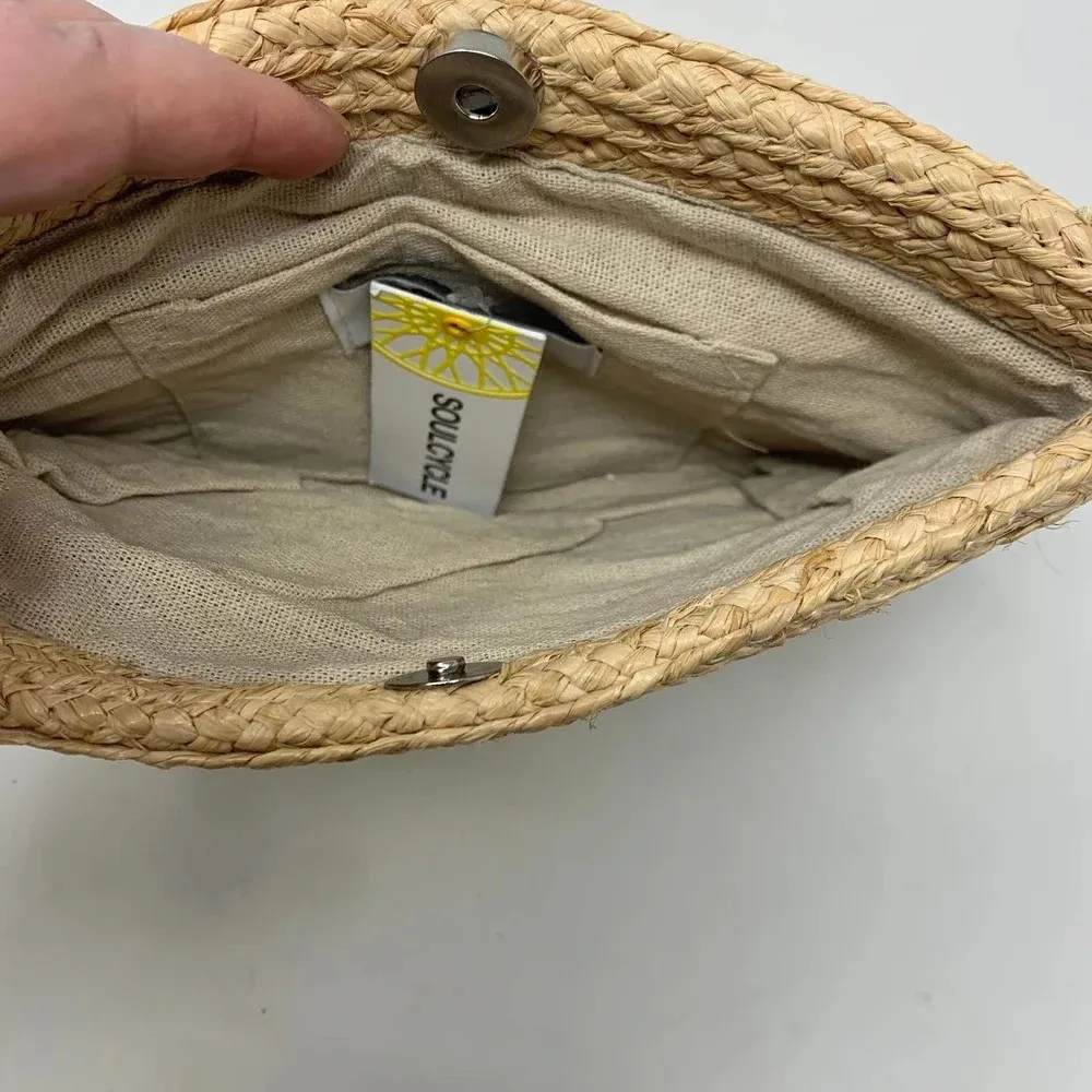 Soulcycle Script‎ Natural Pouch Whimsical Clutch - Image 4