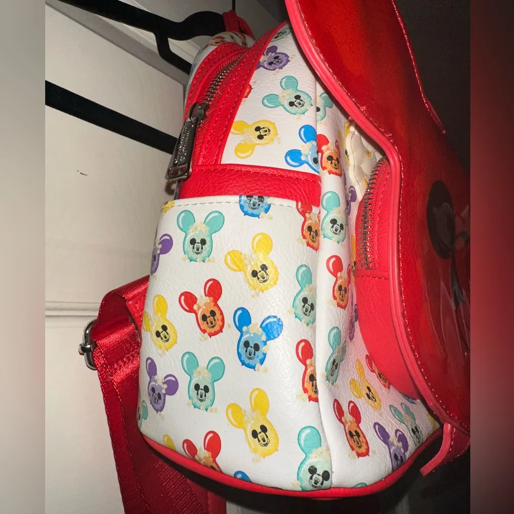 Disney Loungefly Mickey Mouse Balloon Popcorn Mini Backpack - Image 5