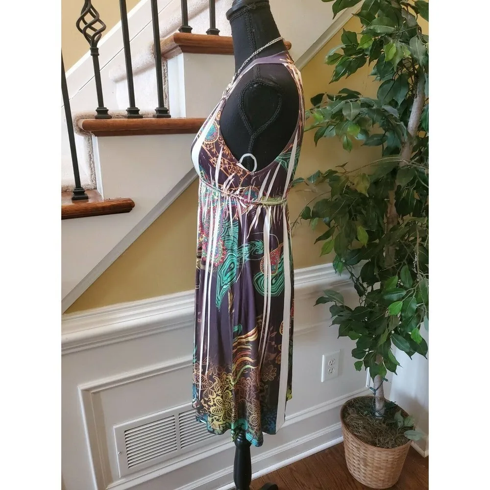 Francesca Collection Myan Multicolor Dress SZ S - Image 4