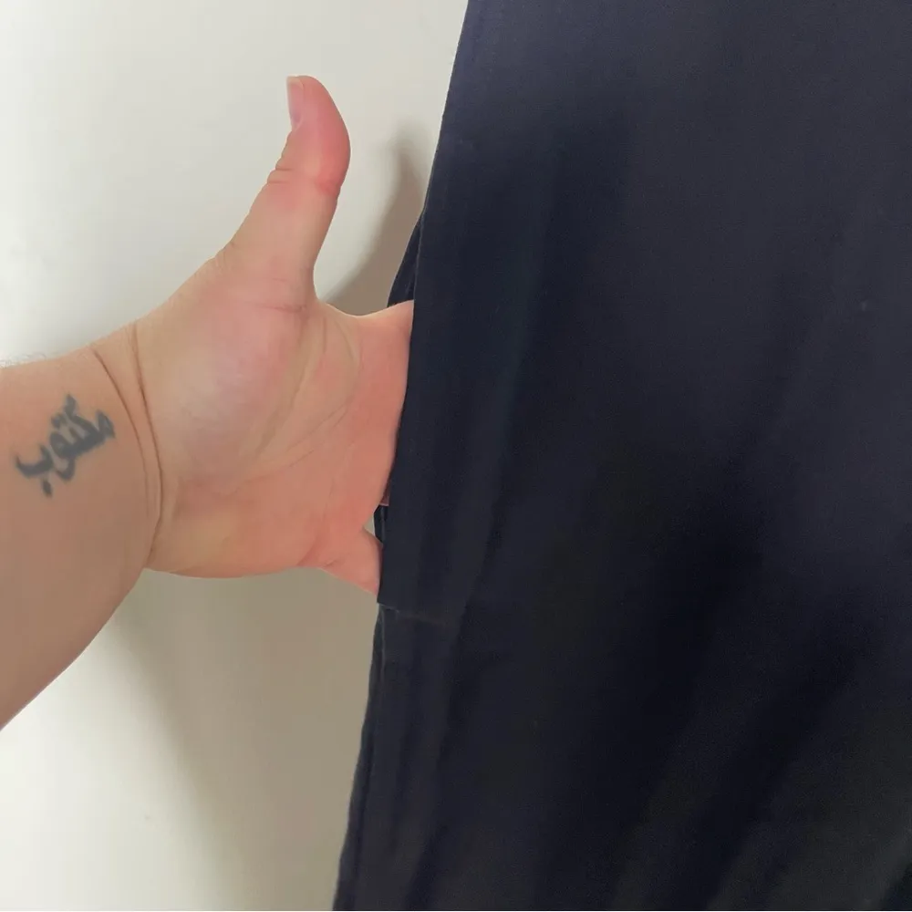 JAMES PERSE Crepe Sleeveless Jumpsuit In Carbon Black V neck sz 1 US S - Image 8