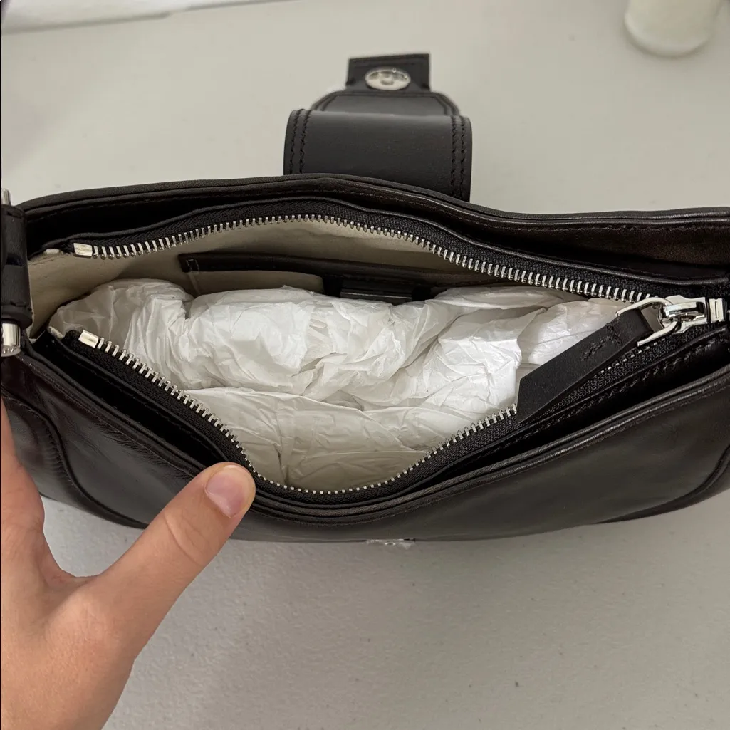 NEW Osoi Brown Brocle Leather Bag - Image 7