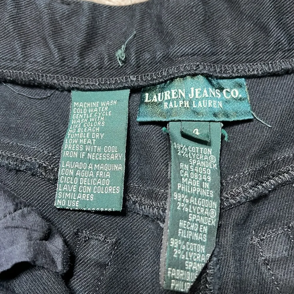 Lauren Ralph Lauren High Boy Fit Jean Size 4. Like new! Black - Image 3