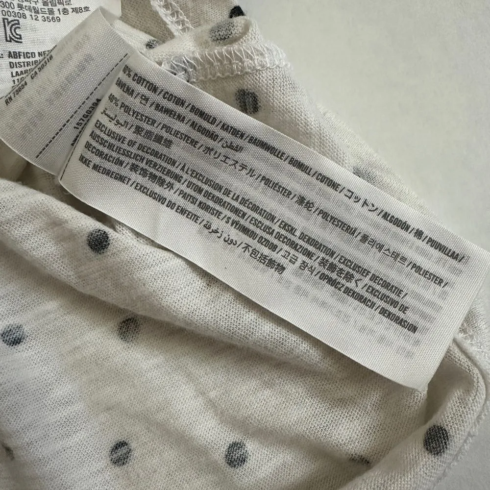 Abercrombie & Fitch Polka Dot Logo Semi Crop T Shirt - Image 6