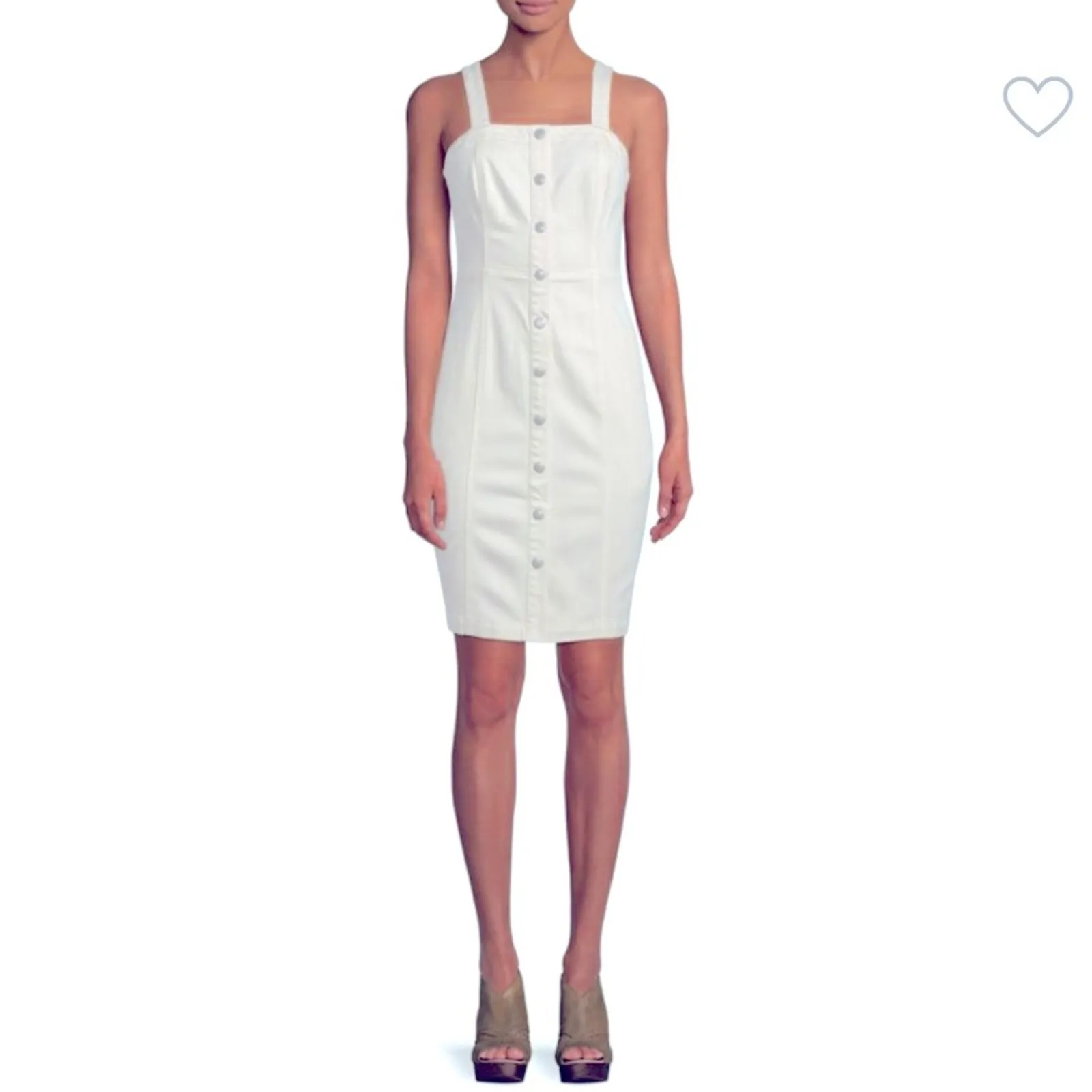 Skies Are Blue Anthropologie Linen Overall Snap Dress Medium NWT - Image 15