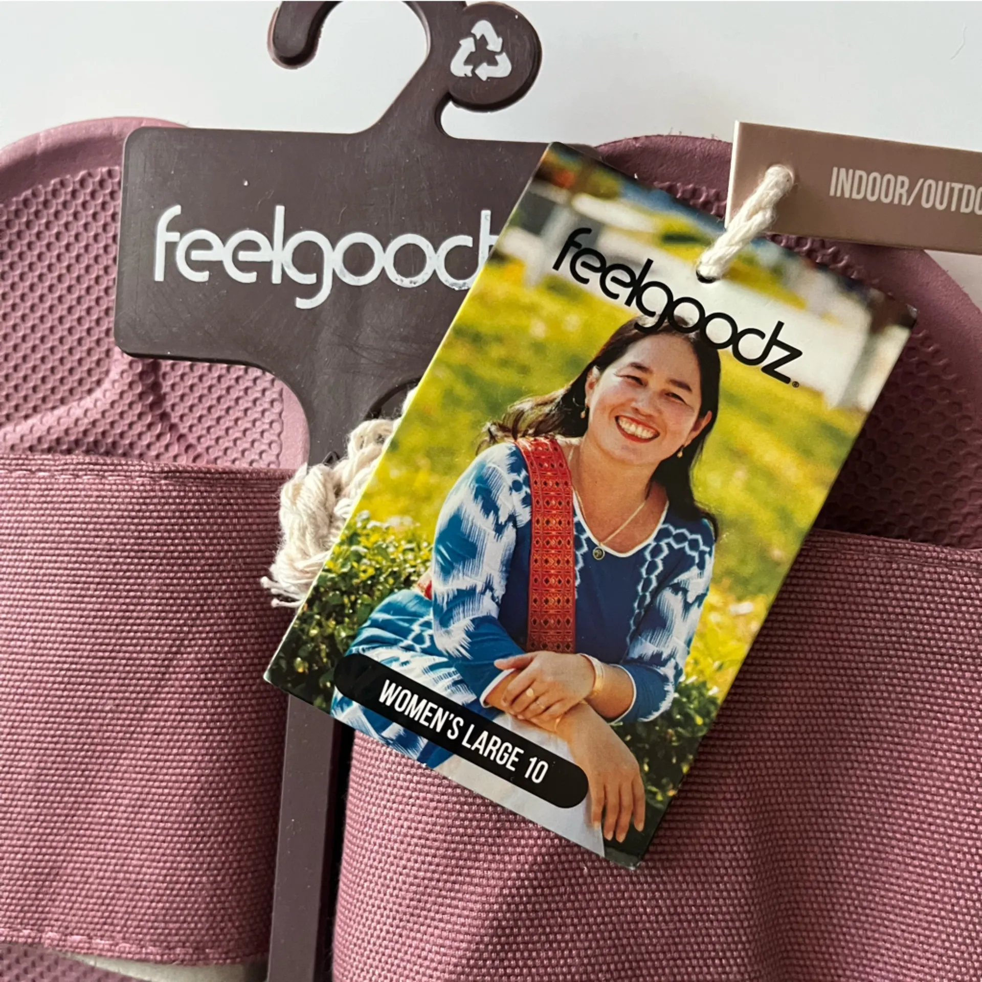 Feelgoodz • NWT Dusty Rose Ease Day Slides Pink Size 10 - Image 2